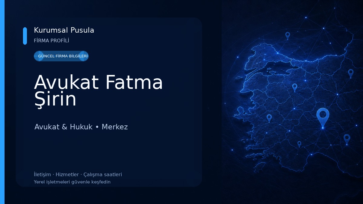 Avukat Fatma Şirin Avukat & Hukuk