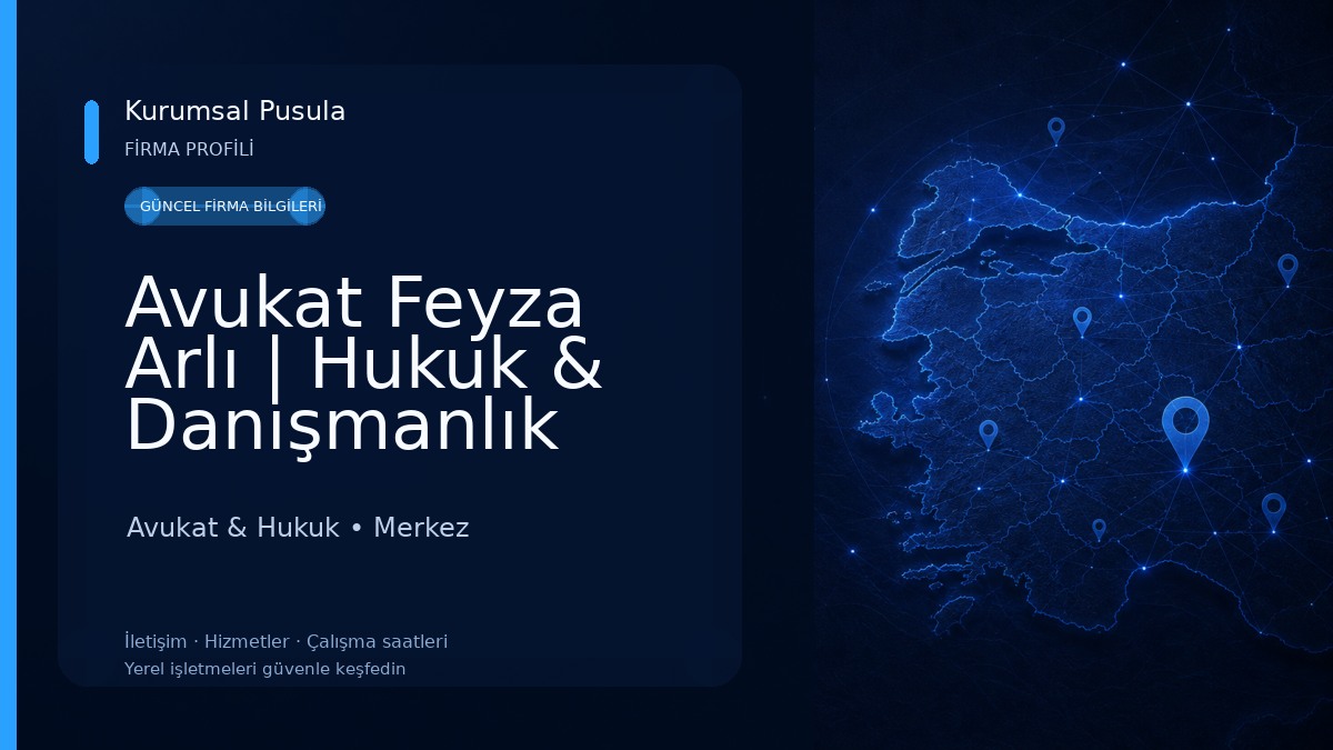 Avukat Feyza Arlı | Hukuk & Danışmanlık Avukat & Hukuk