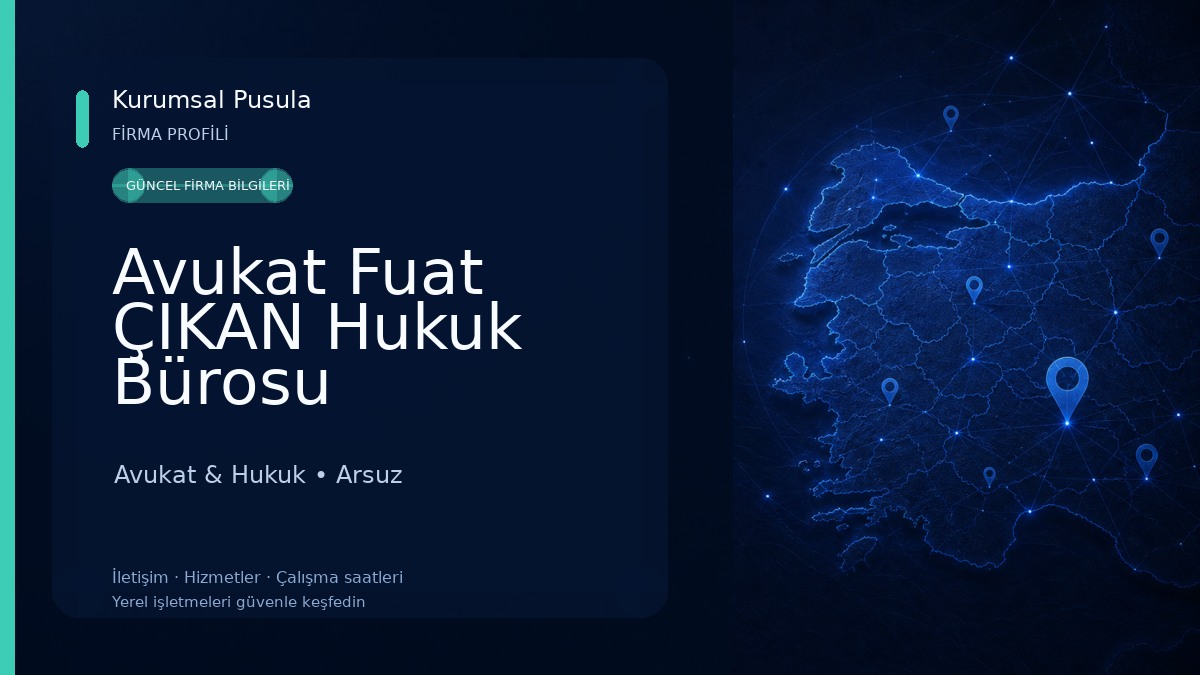 Avukat Fuat ÇIKAN Hukuk Bürosu Avukat & Hukuk