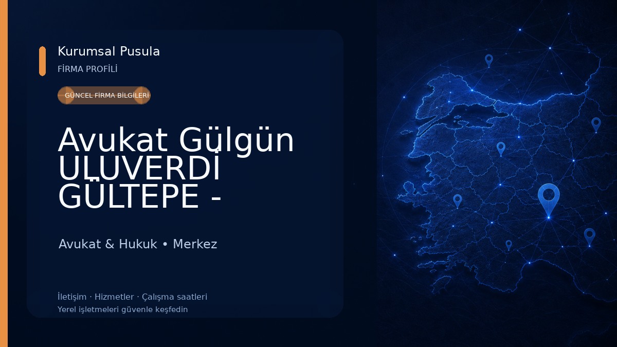 Avukat Gülgün ULUVERDİ GÜLTEPE - Erzincan Avukat ve Erzincan Arabulucu Avukat & Hukuk