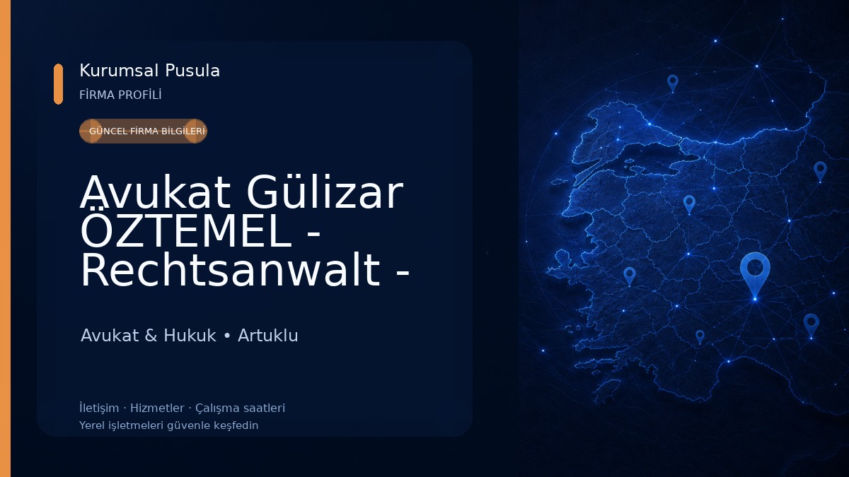 Avukat Gülizar ÖZTEMEL - Rechtsanwalt - Anwaltskanzlei Türkei