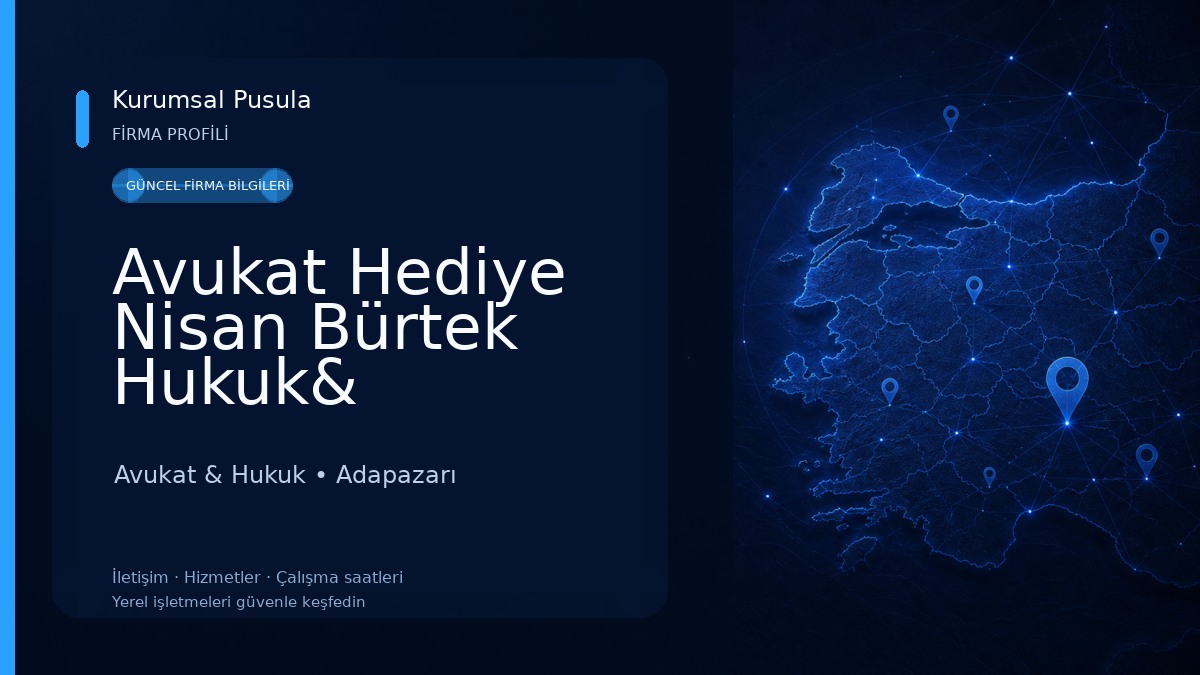 Avukat Hediye Nisan Bürtek Hukuk& Danışmanlık Avukat & Hukuk