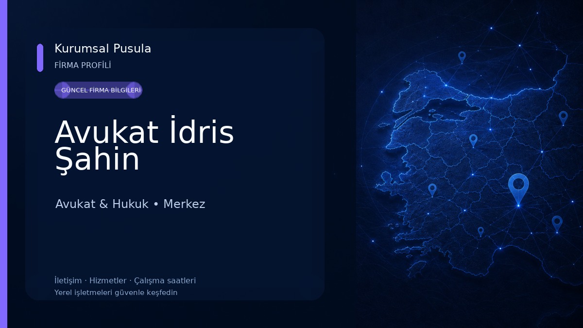 Avukat İdris Şahin Avukat & Hukuk