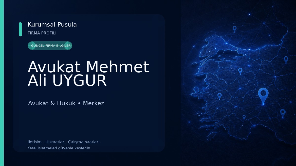 Avukat Mehmet Ali UYGUR Avukat & Hukuk