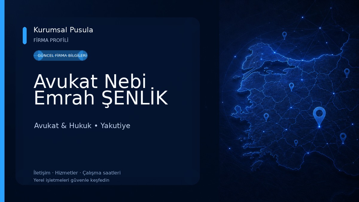 Avukat Nebi Emrah ŞENLİK Avukat & Hukuk