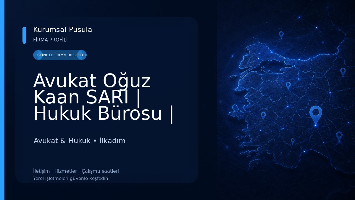 Avukat Oğuz Kaan SARI | Hukuk Bürosu | Samsun Avukat