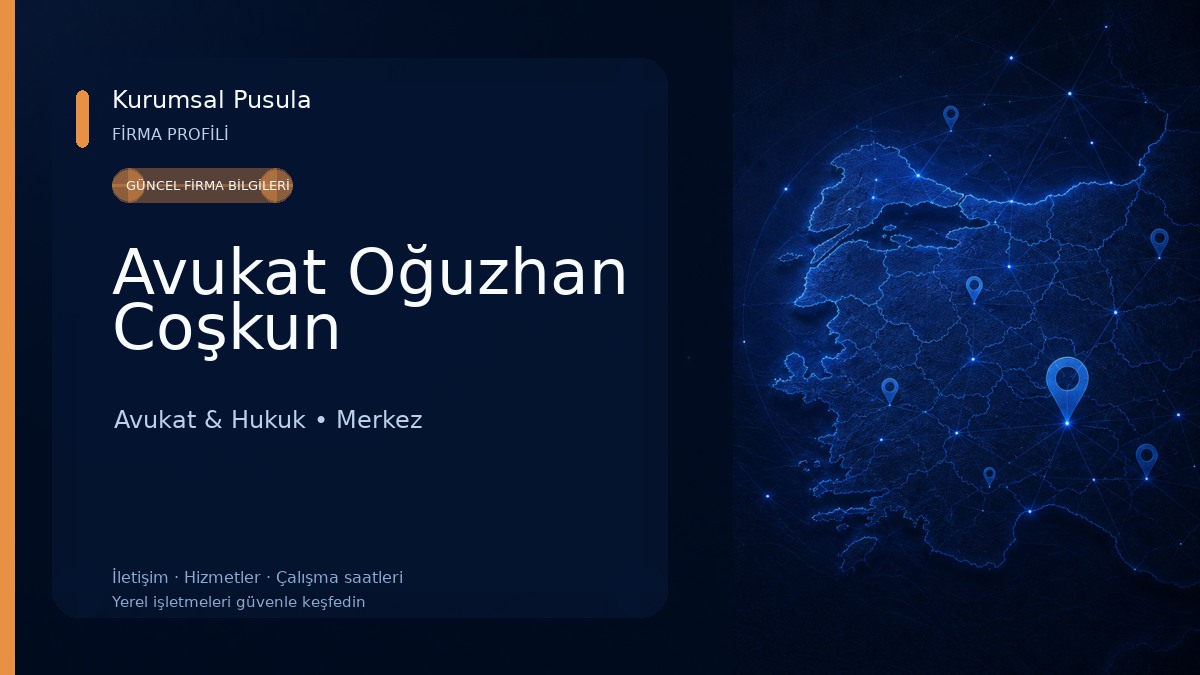 Avukat Oğuzhan Coşkun Avukat & Hukuk