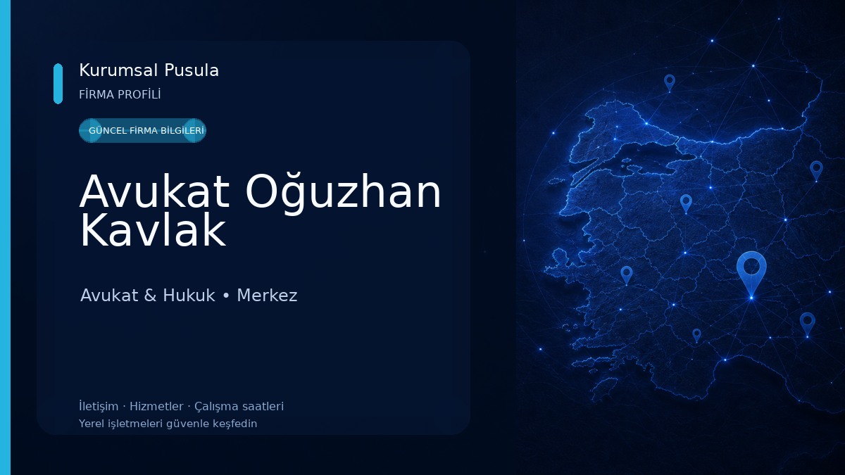 Avukat Oğuzhan Kavlak 
