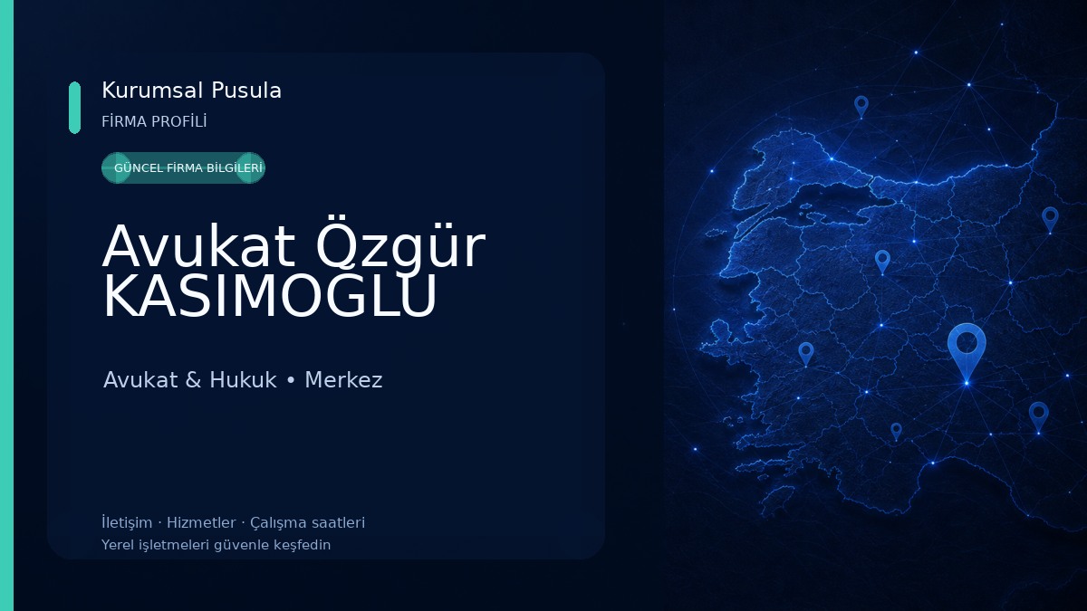 Avukat Özgür KASIMOĞLU Avukat & Hukuk