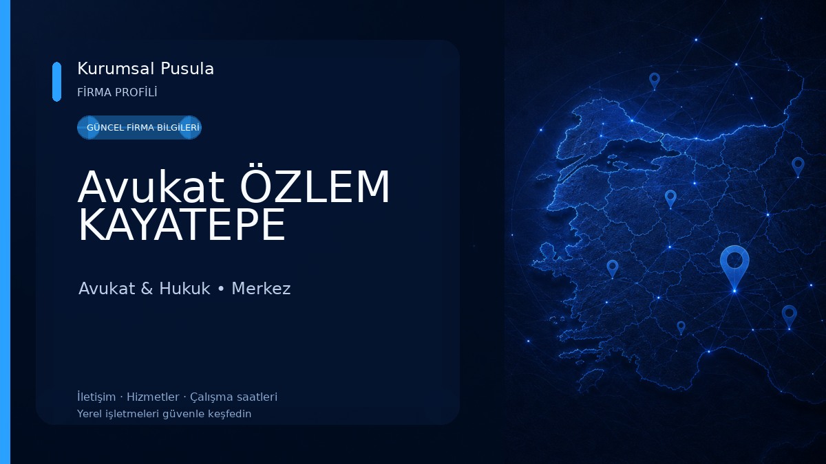 Avukat ÖZLEM KAYATEPE Avukat & Hukuk