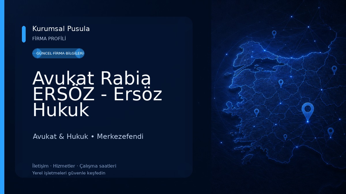 Avukat Rabia ERSÖZ - Ersöz Hukuk Bürosu-Denizli Avukat Avukat & Hukuk