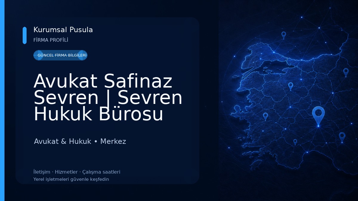 Avukat Safinaz Sevren | Sevren Hukuk Bürosu Tokat Avukatları Avukat & Hukuk