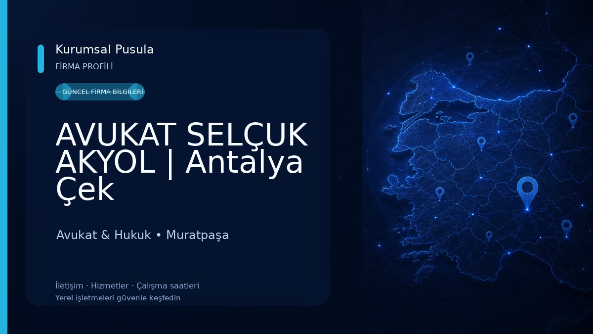 AVUKAT SELÇUK AKYOL | Antalya Çek Avukatı,Senet Avukatı,Antalya İcra Avukatı,Antalya Tapu Avukatı,Gayrimenkul Avukatı Avukat & Hukuk