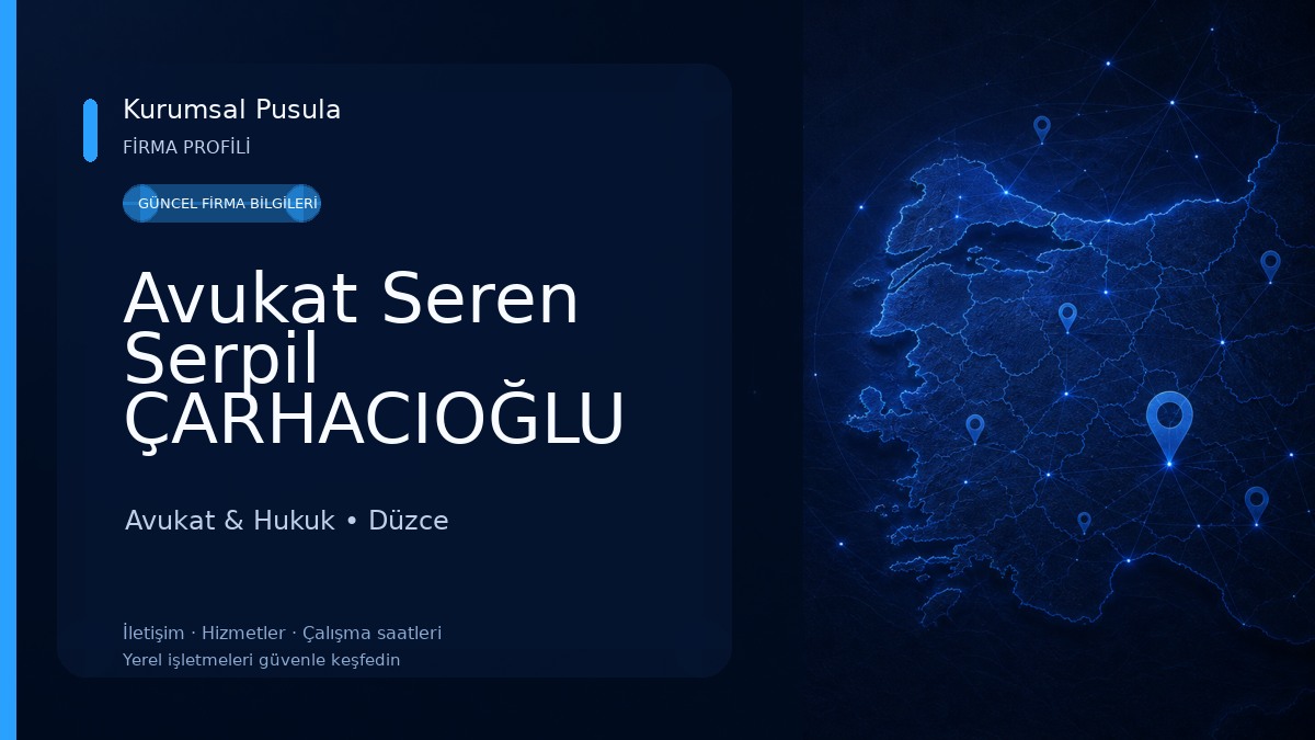 Avukat Seren Serpil ÇARHACIOĞLU Avukat & Hukuk