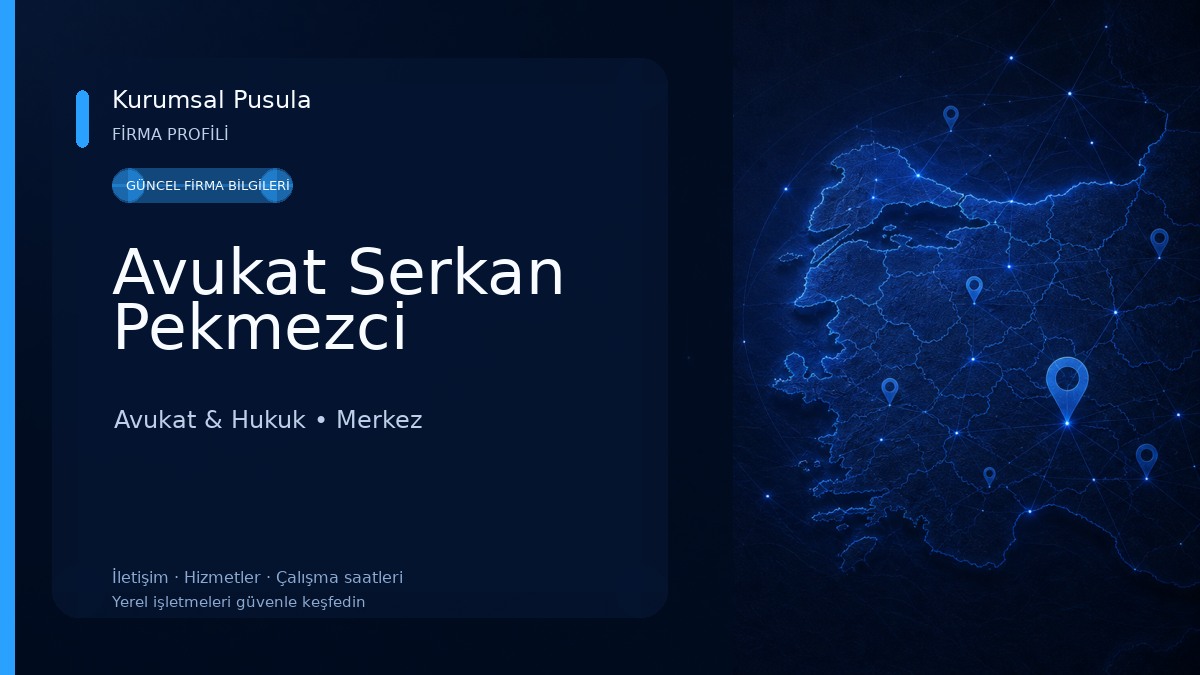 Avukat Serkan Pekmezci