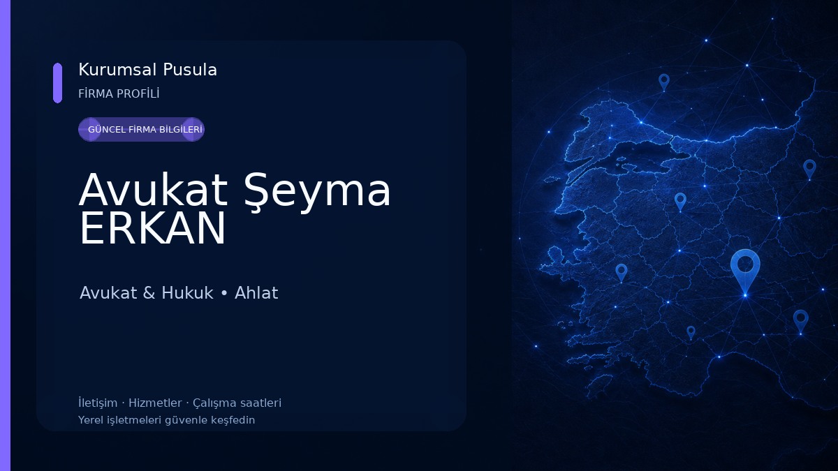 Avukat Şeyma ERKAN Avukat & Hukuk