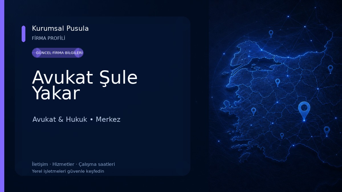 Avukat Şule Yakar