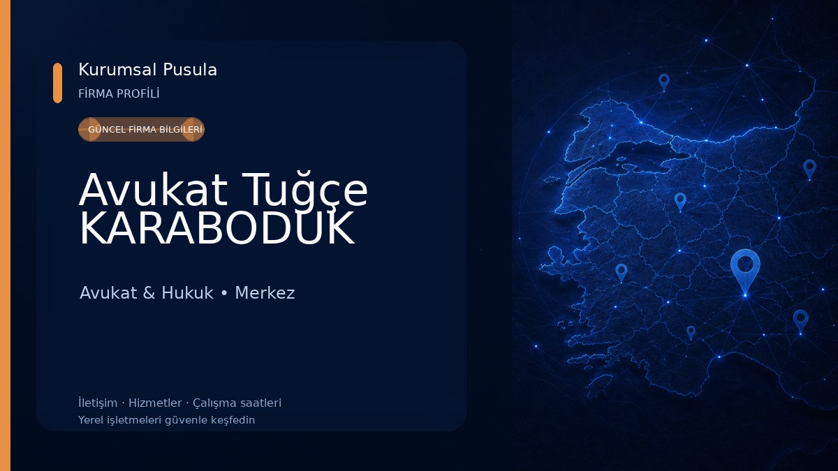 Avukat Tuğçe KARABODUK Avukat & Hukuk