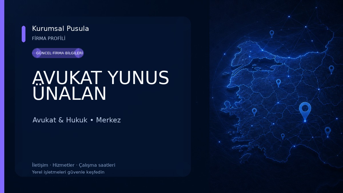 AVUKAT YUNUS ÜNALAN Avukat & Hukuk