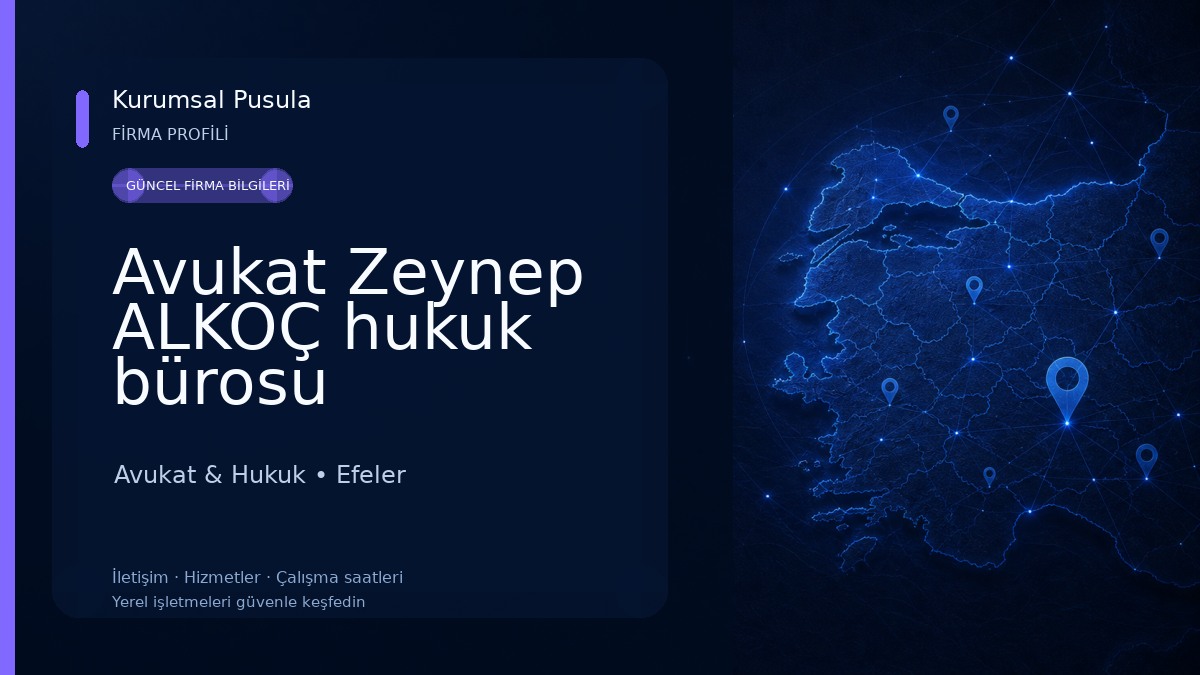 Avukat Zeynep ALKOÇ hukuk bürosu Avukat & Hukuk