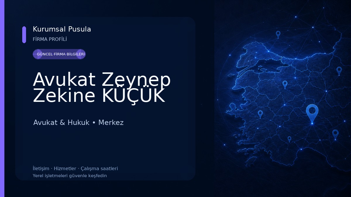 Avukat Zeynep Zekine KÜÇÜK Avukat & Hukuk