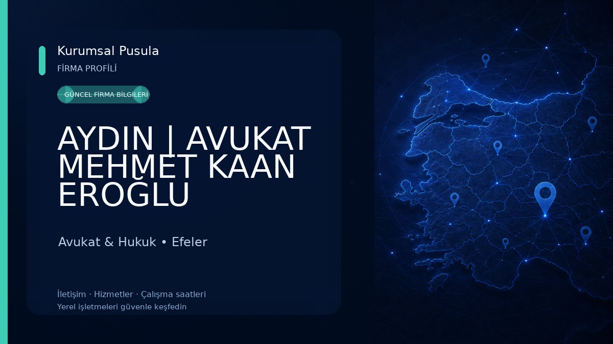 AYDIN | AVUKAT MEHMET KAAN EROĞLU