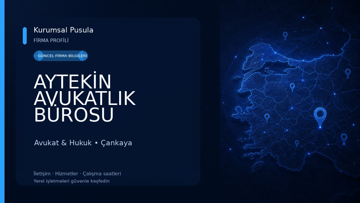 AYTEKİN AVUKATLIK BÜROSU ANKARA Avukat & Hukuk