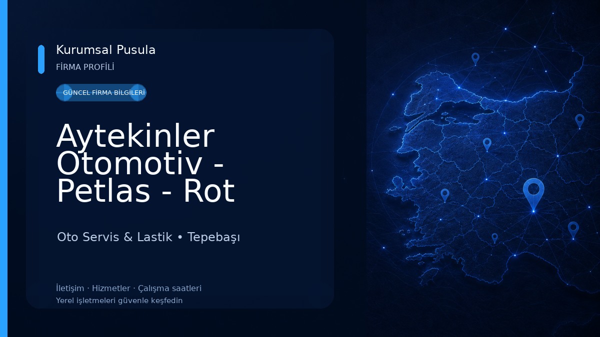 Aytekinler Otomotiv - Petlas - Rot balans