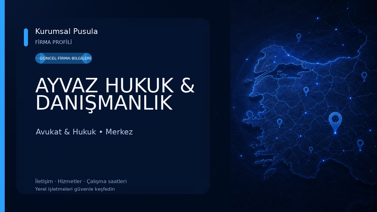 AYVAZ HUKUK & DANIŞMANLIK Avukat & Hukuk