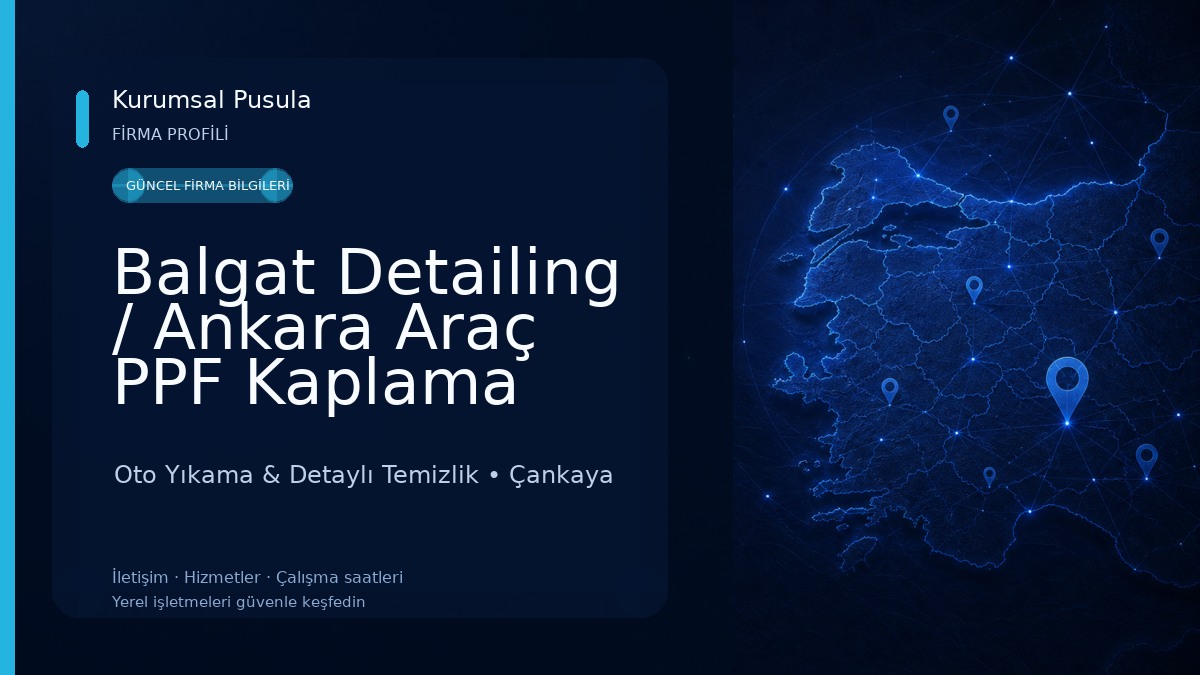 Balgat Detailing / Ankara Araç PPF Kaplama Uygulama Merkezi Colin Yetkili Uygulama Merkezi Oto Yıkama & Detaylı Temizlik