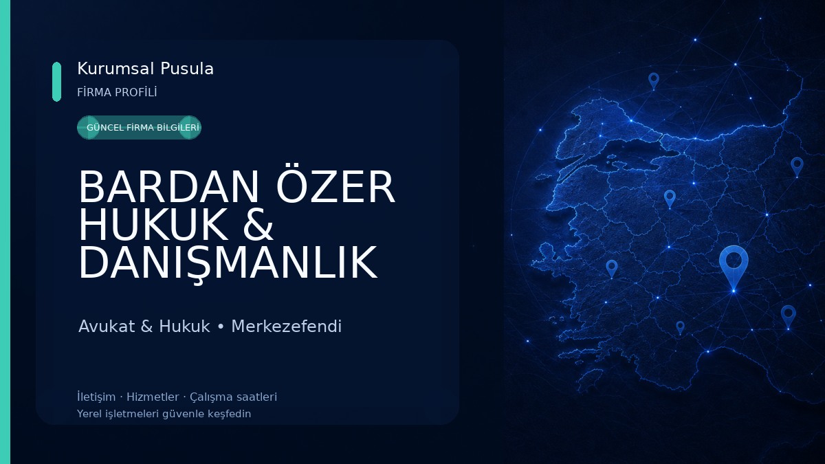 BARDAN ÖZER HUKUK & DANIŞMANLIK -Denizli Avukat - Denizli Hukuk Bürosu Avukat & Hukuk