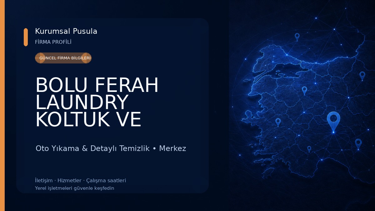 BOLU FERAH LAUNDRY KOLTUK VE PERDE YIKAMA Oto Yıkama & Detaylı Temizlik