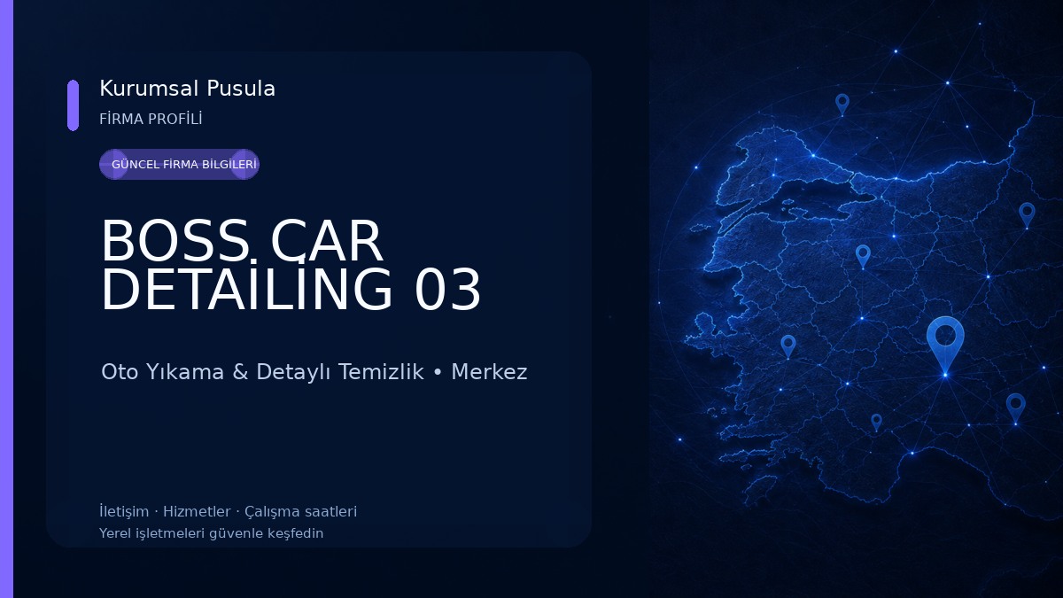 BOSS CAR DETAİLİNG 03 Oto Yıkama & Detaylı Temizlik