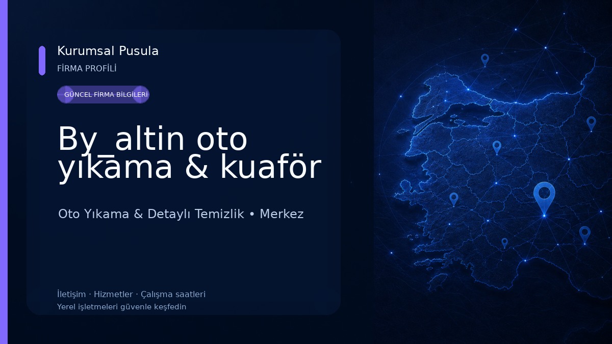 By_altin oto yıkama & kuaför Oto Yıkama & Detaylı Temizlik