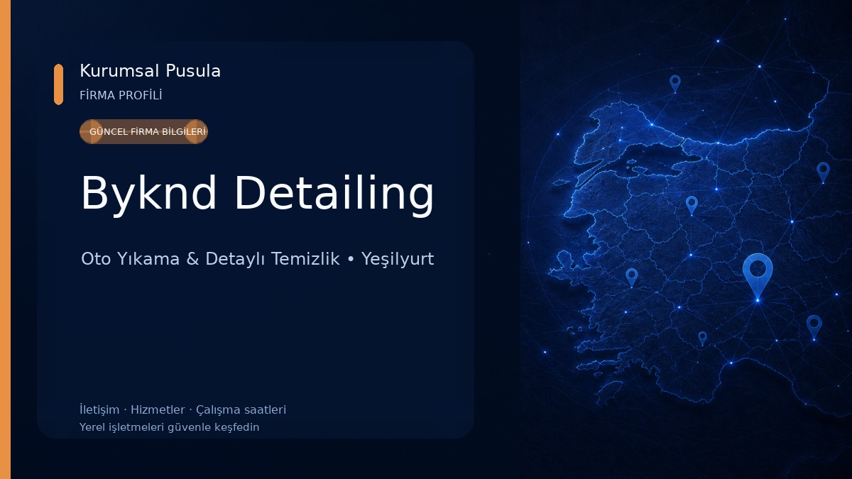 Byknd Detailing Oto Yıkama & Detaylı Temizlik