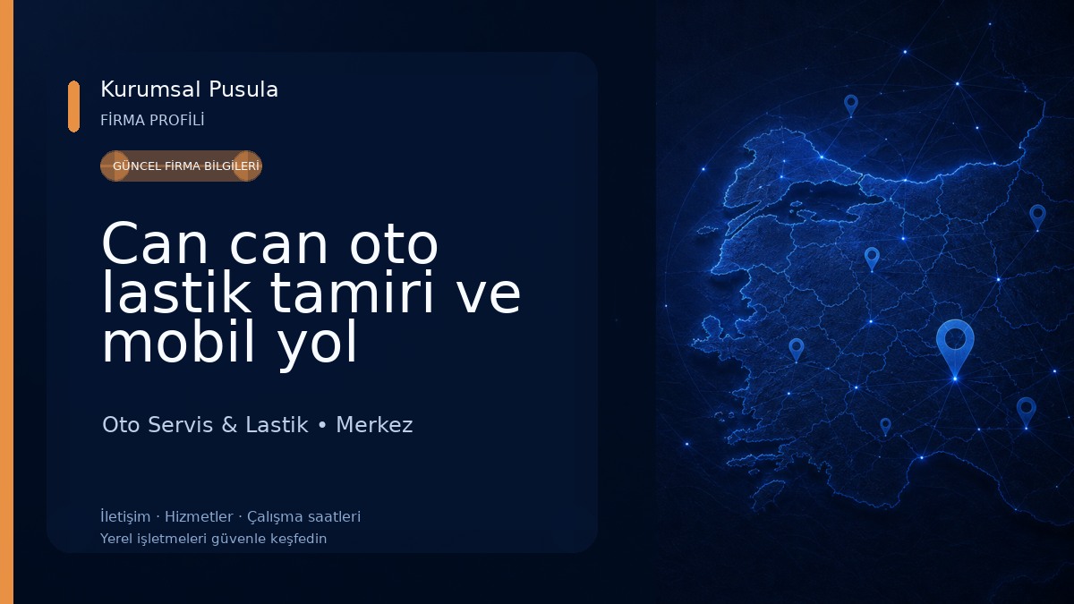 Can can oto lastik tamiri ve mobil yol yardım 🛠️ 