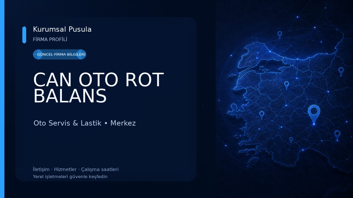 CAN OTO ROT BALANS Oto Servis & Lastik