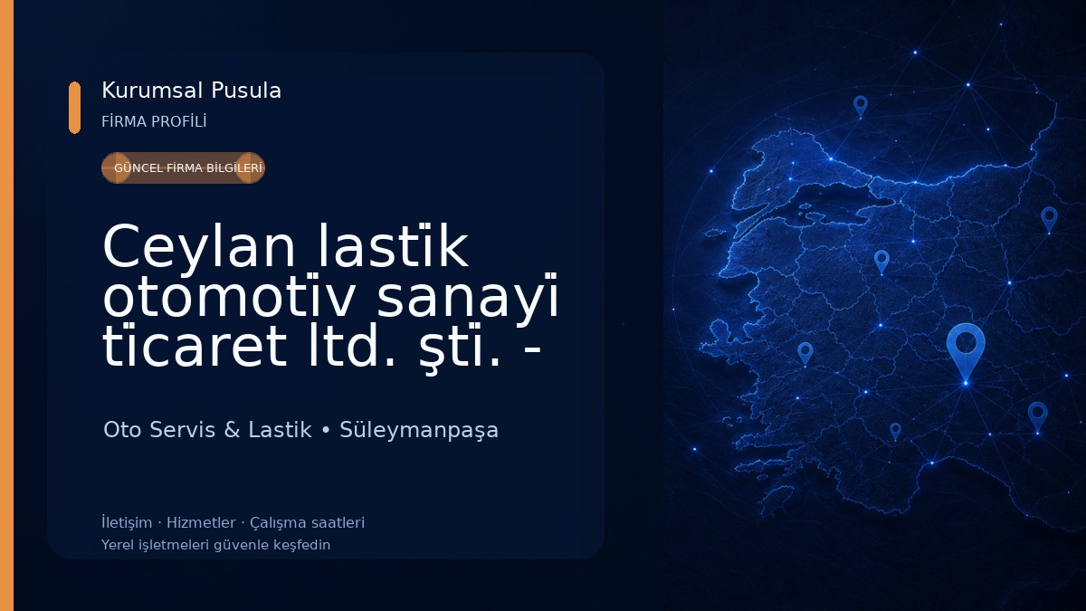 Ceylan lasti̇k otomoti̇v sanayi̇ ti̇caret ltd. şti̇. - euromaster