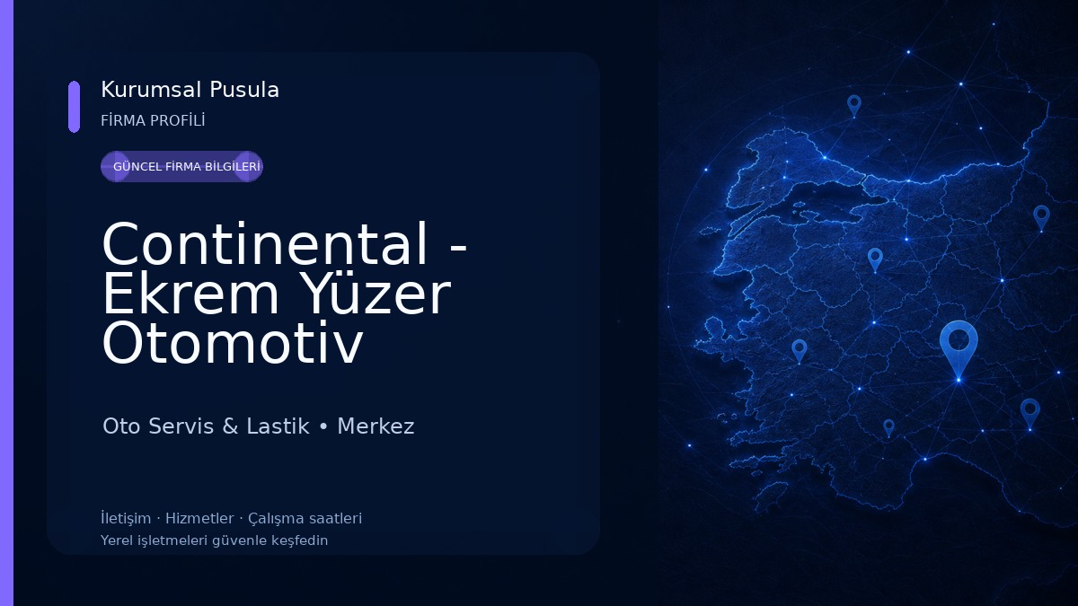 Continental - Ekrem Yüzer Otomotiv