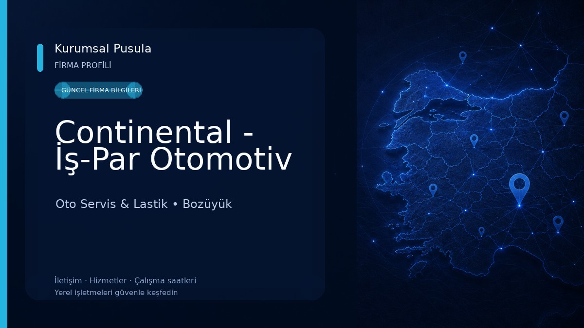 Continental - İş-Par Otomotiv Oto Servis & Lastik