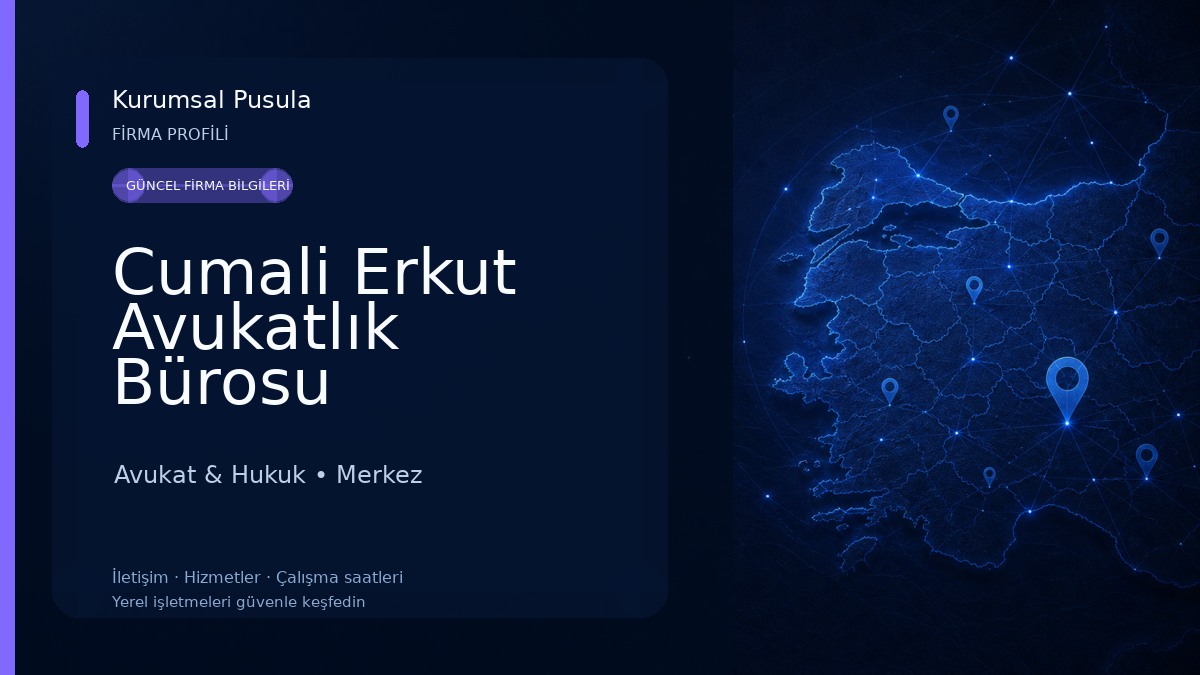 Cumali Erkut Avukatlık Bürosu Avukat & Hukuk