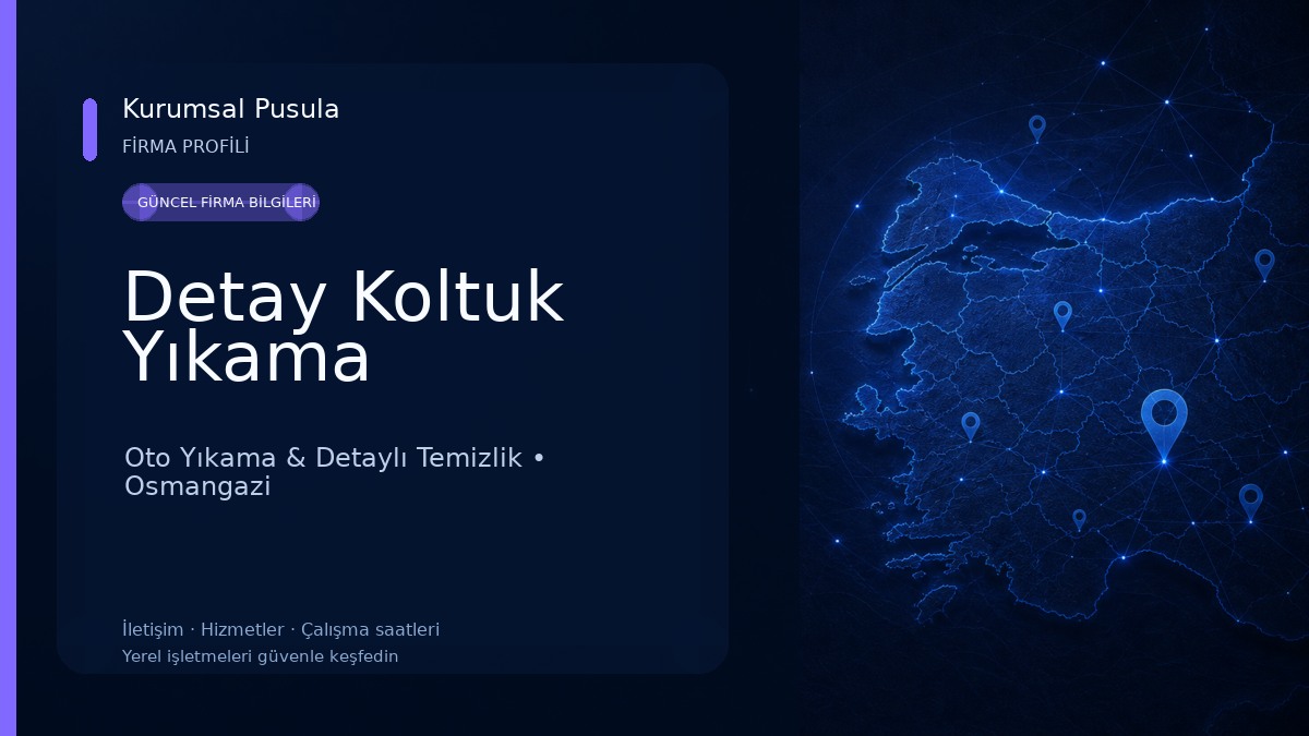 Detay Koltuk Yıkama Oto Yıkama & Detaylı Temizlik