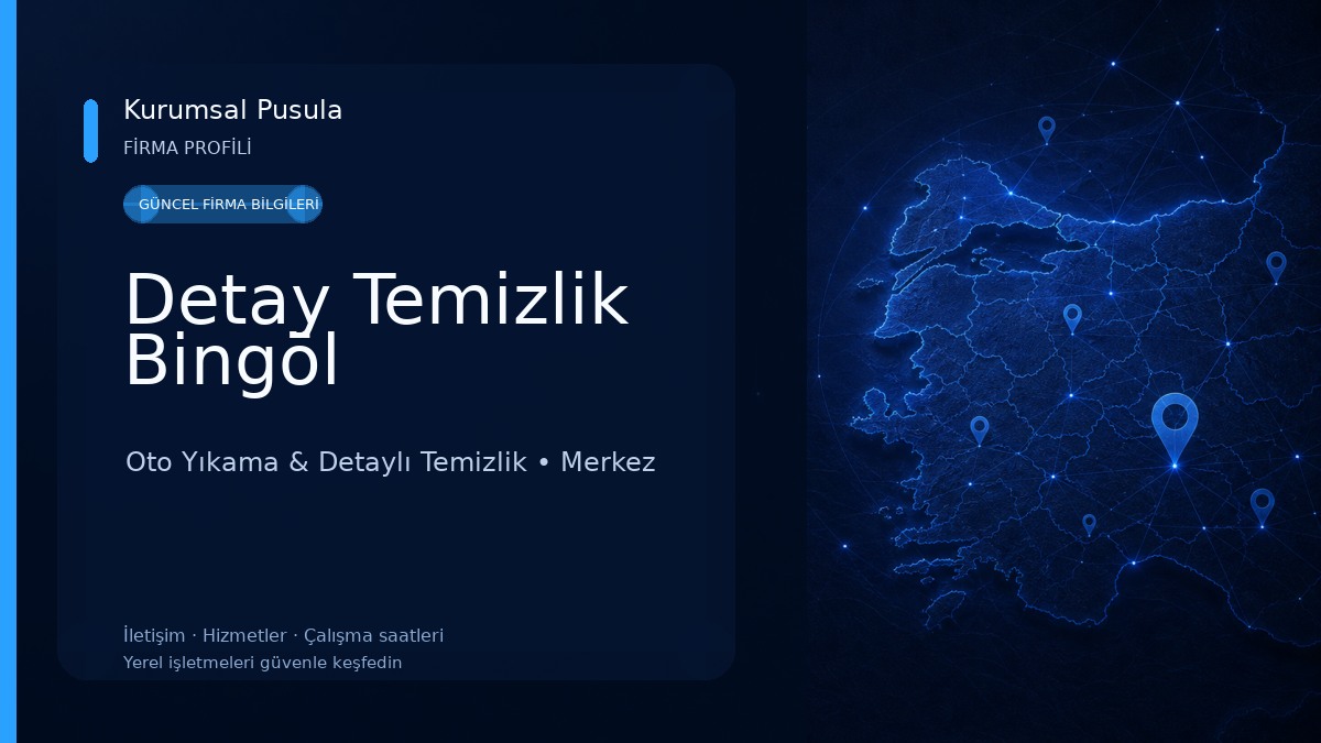 Detay Temizlik Bingöl Oto Yıkama & Detaylı Temizlik
