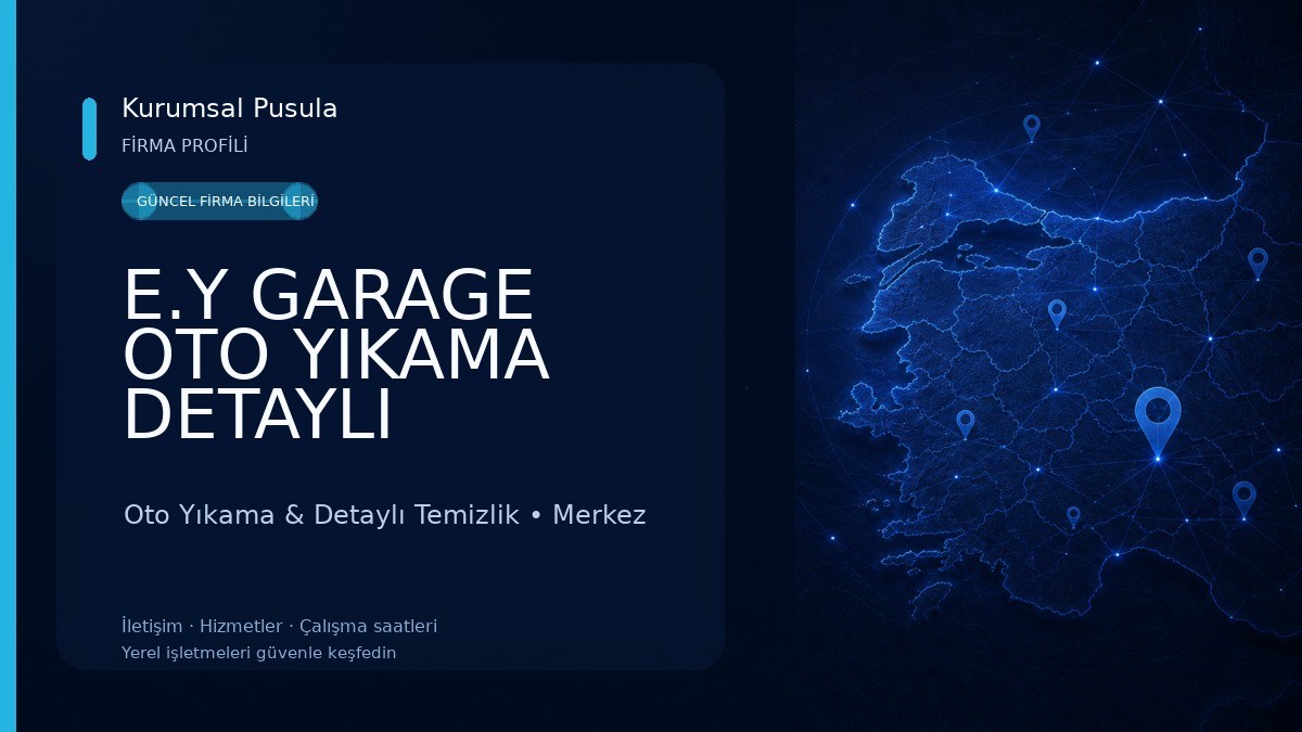 E.Y GARAGE OTO YIKAMA DETAYLI TEMİZLİK Oto Yıkama & Detaylı Temizlik