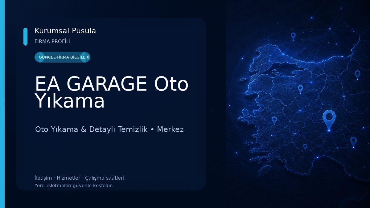 EA GARAGE Oto Yıkama Oto Yıkama & Detaylı Temizlik