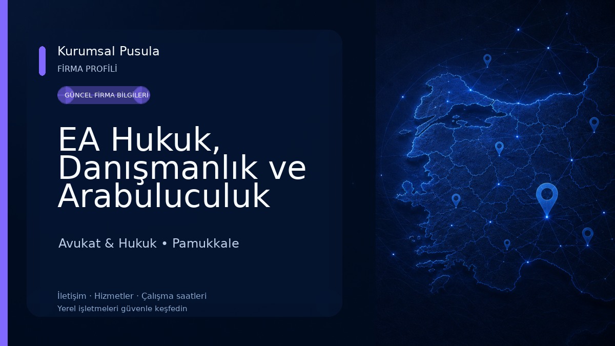 EA Hukuk, Danışmanlık ve Arabuluculuk Ofisi - Av. Emre ALICI 