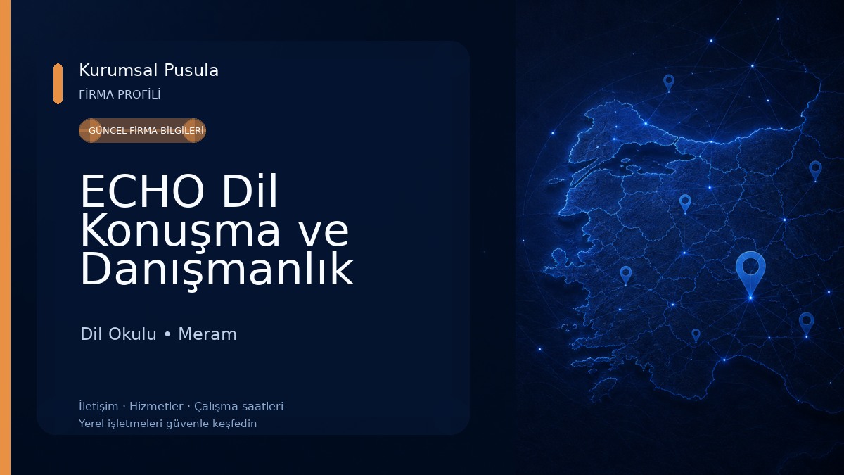 ECHO Dil Konuşma ve Danışmanlık Merkezi Dil Okulu