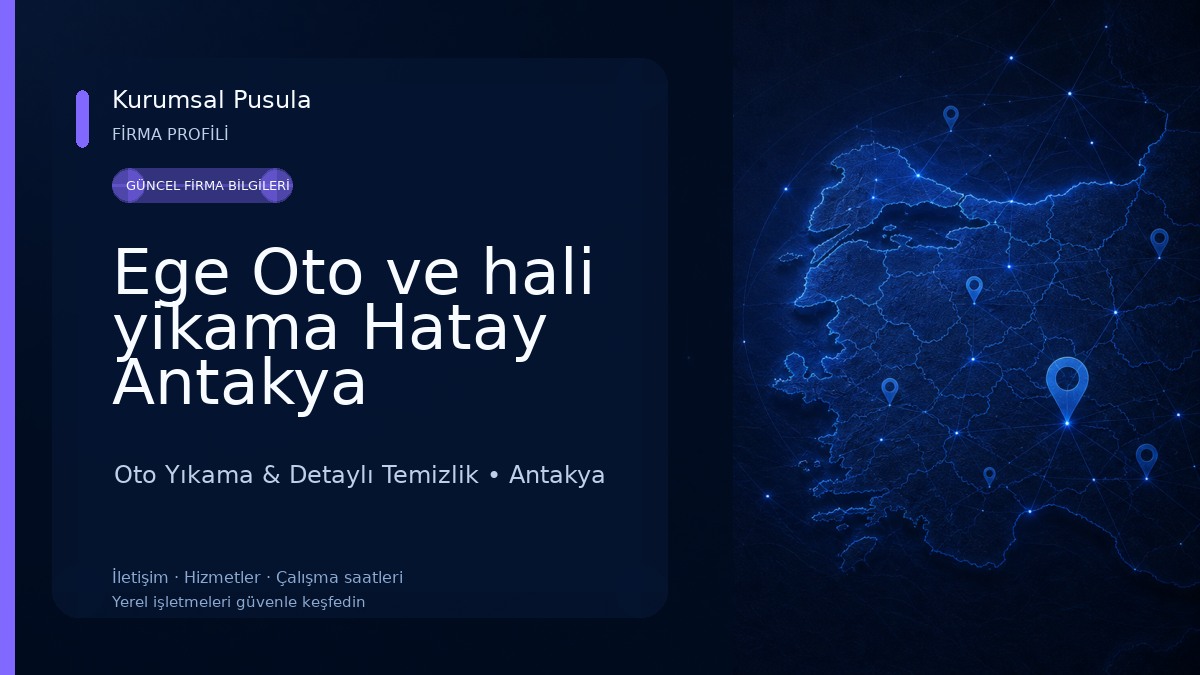 Ege Oto ve hali yikama Hatay Antakya Serinyol Oto Yıkama & Detaylı Temizlik