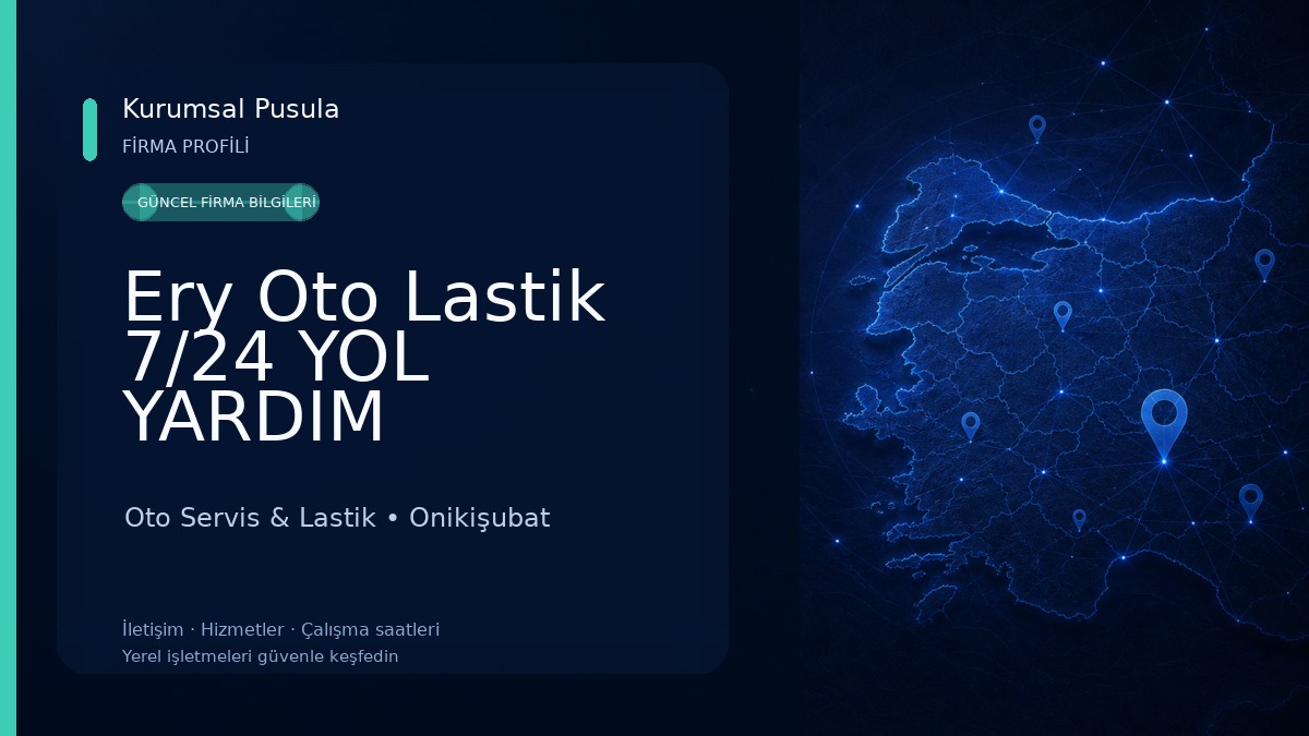 Ery Oto Lastik 7/24 YOL YARDIM KAHRAMANMARAŞ