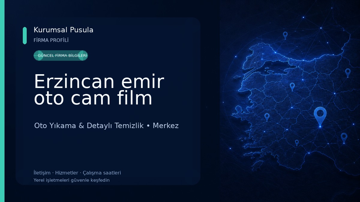 Erzincan emir oto cam film Oto Yıkama & Detaylı Temizlik